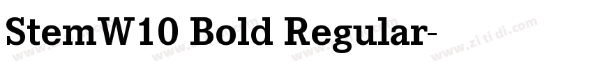 StemW10 Bold Regular字体转换